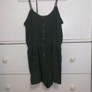 dark green romper